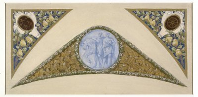 Skizze für die Festtreppe im Pariser Rathaus: Zwillinge, zwischen 1888 und 1898 von Luc Oliver Merson