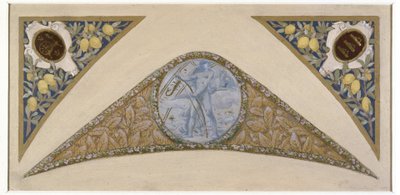 Skizze für die Festtreppe im Pariser Rathaus: Krebs, zwischen 1888 und 1898 von Luc Oliver Merson