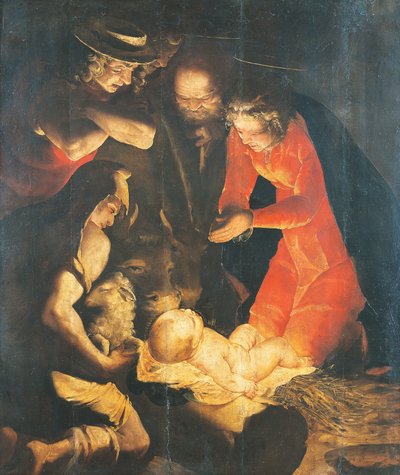 Die Anbetung der Hirten, von Luca Cambiaso von Luca Cambiaso