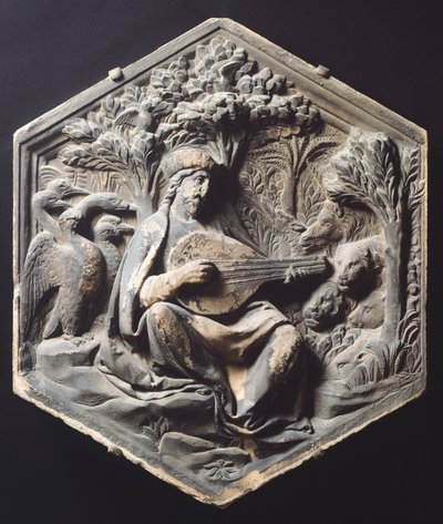Musik (Orpheus) von Luca Della Robbia