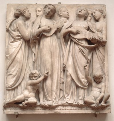 Singende Engel, Relief von der Cantoria, ca. 1432-38 von Luca Della Robbia