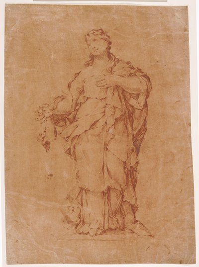 Maria Magdalena, nach Algardis Statue in S. Silvestro al Quirinale von Luca Giordano