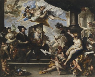 Rubens malt das Allegorie des Friedens von Luca Giordano
