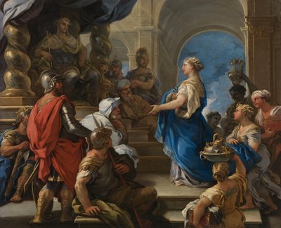 Salomo und die Königin von Saba von Luca Giordano