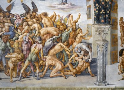 Verdammte in der Hölle, aus dem Freskozyklus Jüngstes Gericht von Luca Signorelli