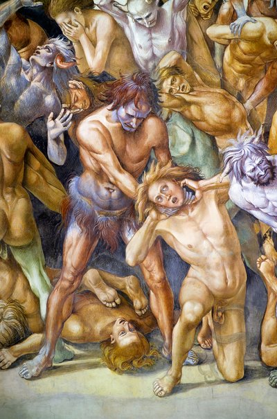 Verdammte in der Hölle, aus dem Freskenzyklus des Jüngsten Gerichts von Luca Signorelli