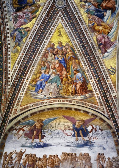 Märtyrer, Patriarchen, Kirchenlehrer und Jungfrauen von Luca Signorelli