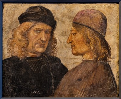 Porträt von Luca Signorelli und dem Kammerherrn Niccolò d