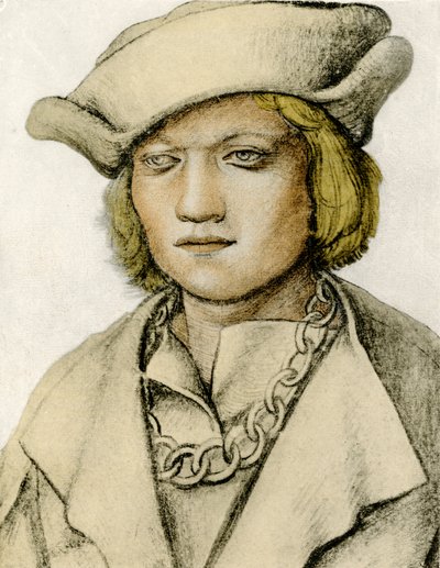 Porträt eines jungen Mannes mit Hut von Lucas Cranach the Elder