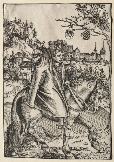 Ein Junge zu Pferd, 1506 von Lucas Cranach the Elder