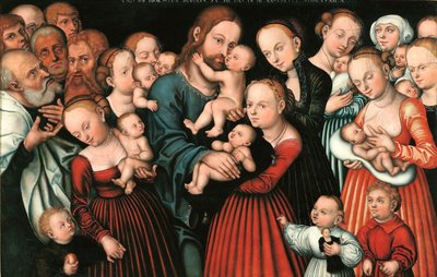 Christus segnet die Kinder von Lucas Cranach the Elder