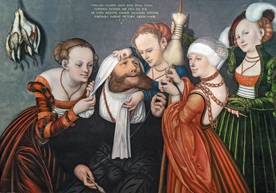 Herkules bei Omphale von Lucas Cranach the Elder