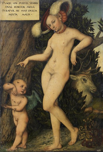 Venus mit Amor als Honigdieb von Lucas Cranach the Elder