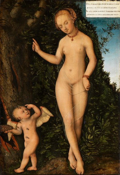 Venus mit Amor als Honigdieb von Lucas Cranach the Elder