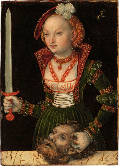 Judith mit dem Haupt des Holofernes von Lucas Cranach the Elder
