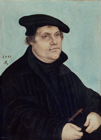 Porträt von Martin Luther von Lucas Cranach the Elder