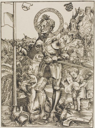 Heiliger Georg stehend von Lucas Cranach the Elder