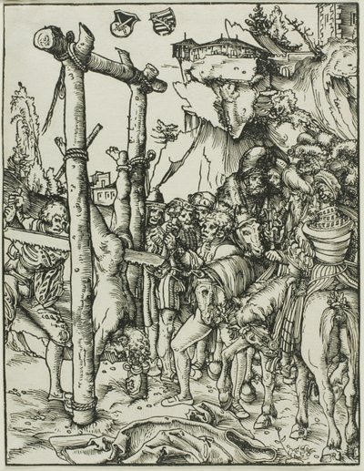 Heiliger Simon, aus Das Martyrium der Apostel von Lucas Cranach the Elder