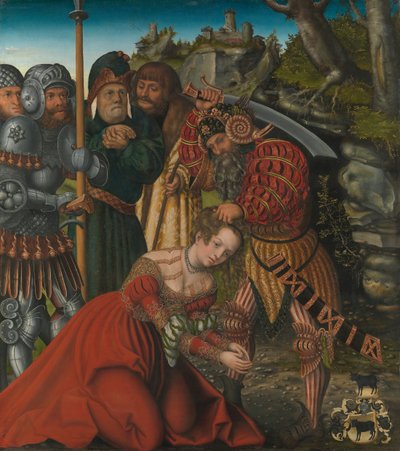 Das Martyrium der Heiligen Barbara, ca. 1510 von Lucas Cranach the Elder