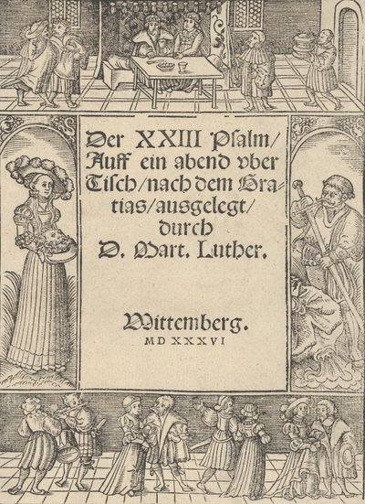 Titelrand mit der Geschichte von Salome und Johannes dem Täufer von Lucas Cranach the Elder