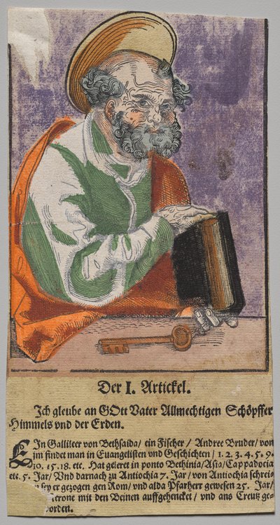 Petrus aus Christus, die Apostel und Paulus von Lucas Cranach the Elder, After