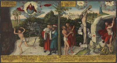 Gesetz und Gnade von Lucas Cranach the Elder and workshop