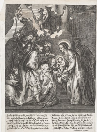 Die Anbetung der Könige von Lucas Vorsterman