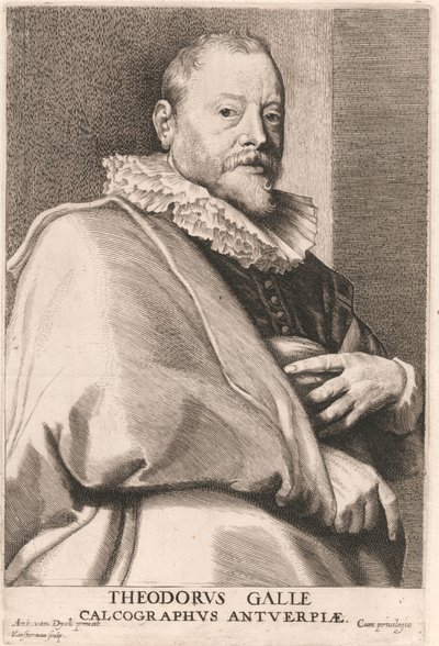 Theodore Galle / Theodorvs Galle / Calcographvs Antverpiae von Lucas Vorsterman