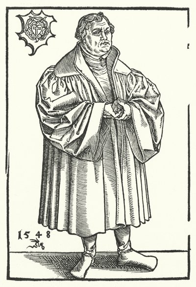 Der deutsche protestantische Reformator Martin Luther im späteren Leben von Lucas the Elder (after) Cranach