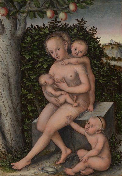 Nächstenliebe von Lucas the Elder Cranach