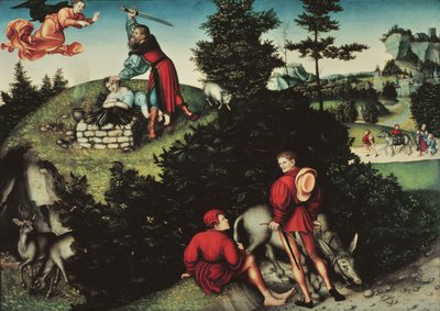 Das Opfer Isaaks von Lucas the Elder Cranach