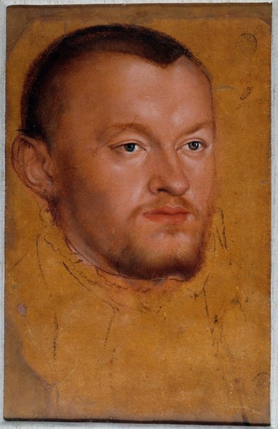 Porträt von Herzog August von Sachsen. August I. von Sachsen, bekannt als der Fromme von Lucas the Younger Cranach