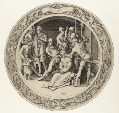 Die Verspottung Christi (Serie: De Ronde Passie) von Lucas van Leyden