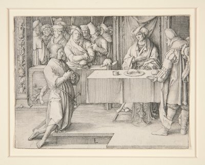 Joseph deutet den Pharao von Lucas van Leyden