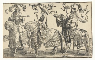 Könige Ahas, Hiskia und Manasse von Lucas van Leyden