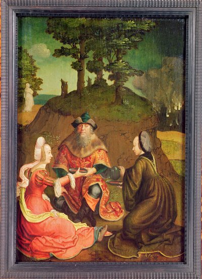 Lots Töchter geben ihrem Vater Wein zu trinken, ca. 1508-15 von Lucas van Leyden