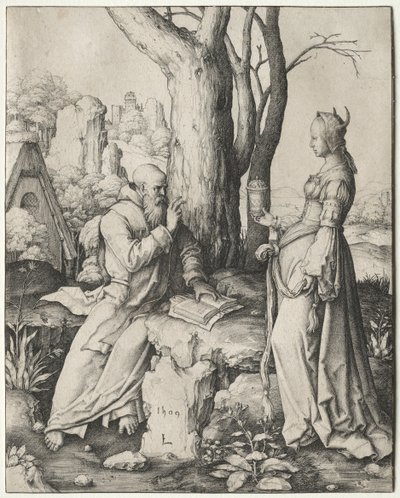 Die Versuchung des heiligen Antonius, 1509 von Lucas van Leyden