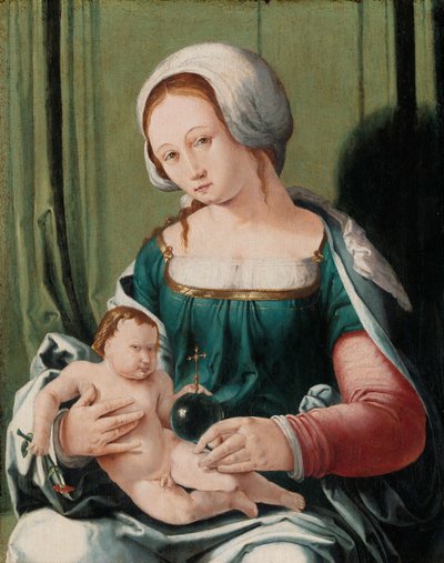 Jungfrau und Kind, um 1530 von Lucas van Leyden