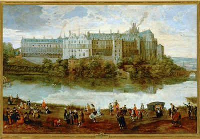 Der Königspalast in Brüssel von Lucas van Valckenborch