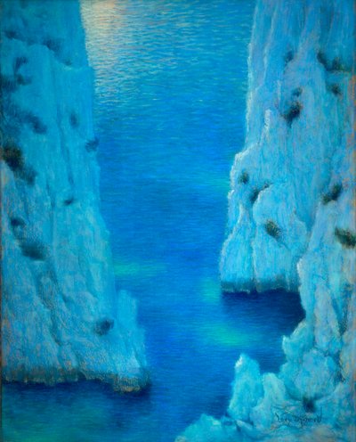 Die Klippe von Lucien Levy-Dhurmer