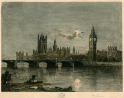 Westminster bei Nacht von Lucien Marcelin Gautier