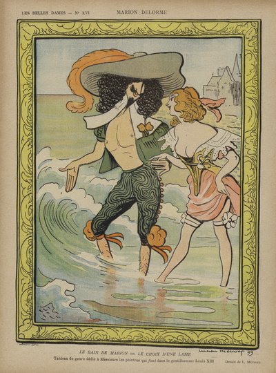 Marion Delorme, Illustration für Le Rire von Lucien Metivet