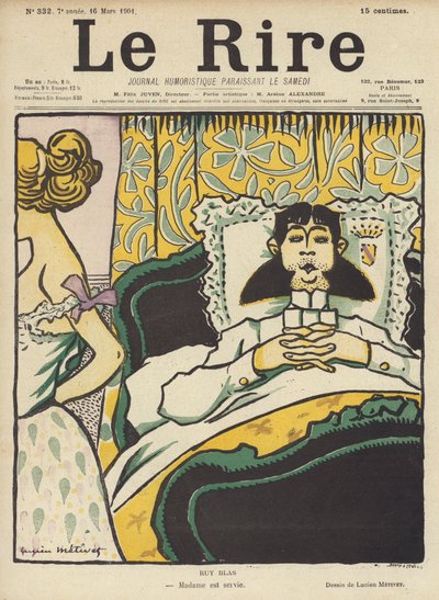 Ruy Blas, Illustration für Le Rire von Lucien Metivet