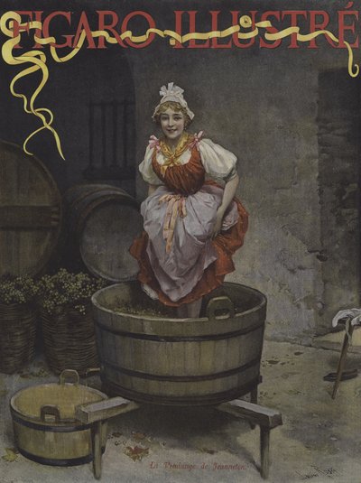 Die Ernte von Jeanneton. Titelbild von Le Figaro Illustre, November 1895 von Lucius Rossi