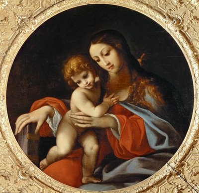 Madonna mit Kind. Tondo von Ludovico Carracci