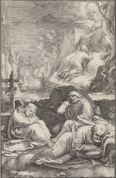 Christus im Garten Gethsemane von Ludovicus Siceram