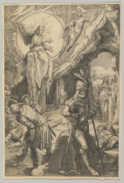 Die Auferstehung, aus Die Passion Christi, ca. 1623 von Ludovicus Siceram