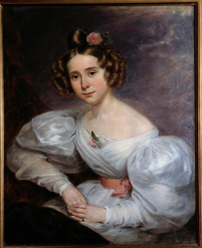 Porträt einer jungen Frau von Ludwig August or Louis August Schwiter