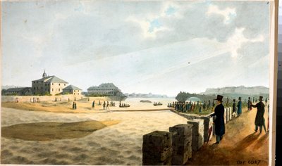 Ansicht der Pilabrücke in Genua von Luigi Garibbo