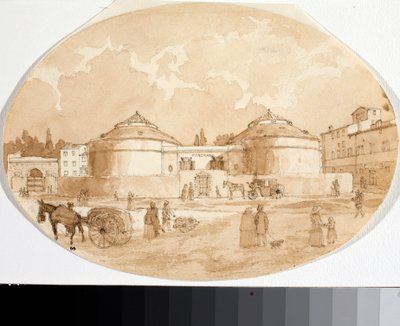 Ansicht des Porta al Prato Platzes in Florenz von Luigi Garibbo